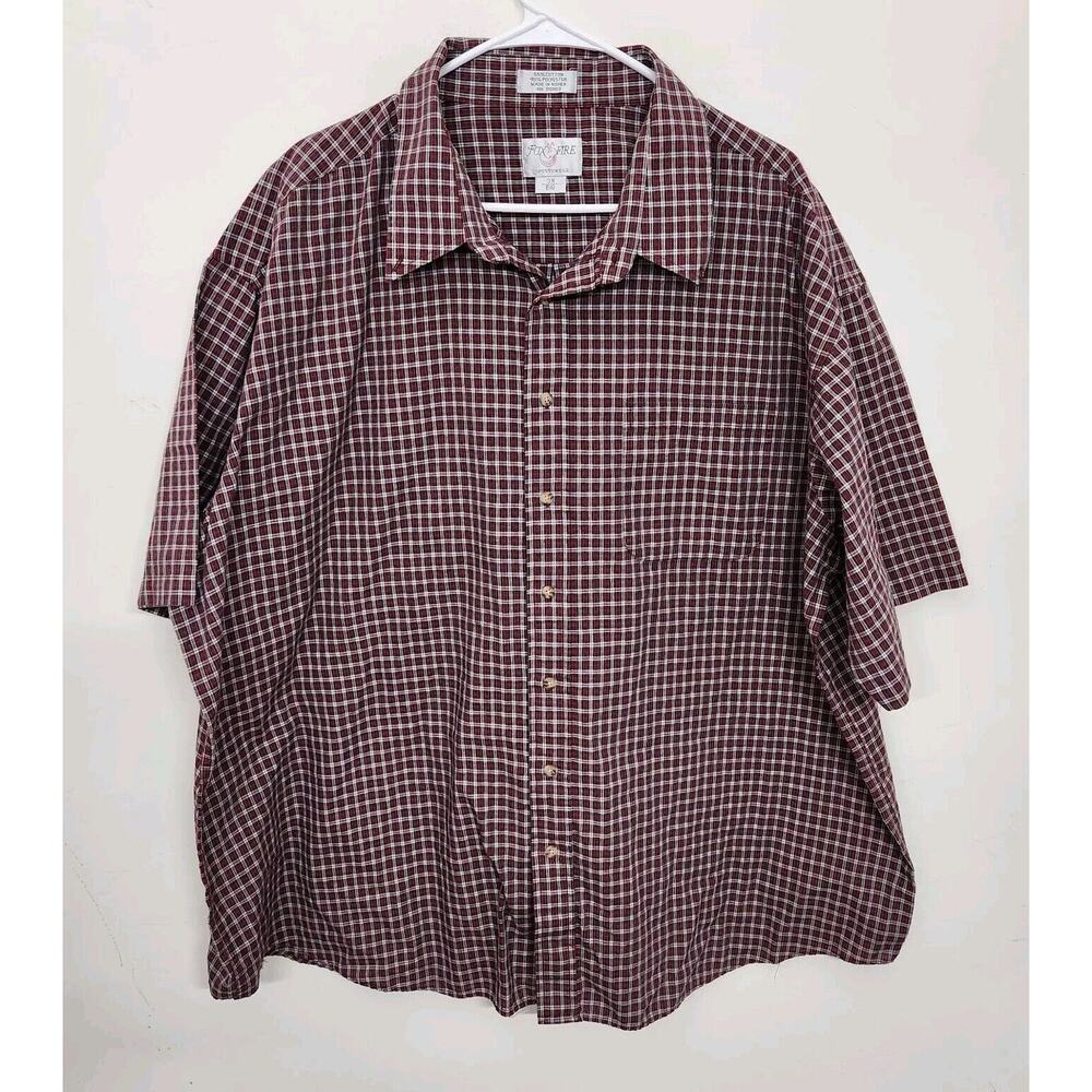 Fox Fire Sportswear Short Sleeve Button Down Pocket Shirt Men's Big 3X 1309